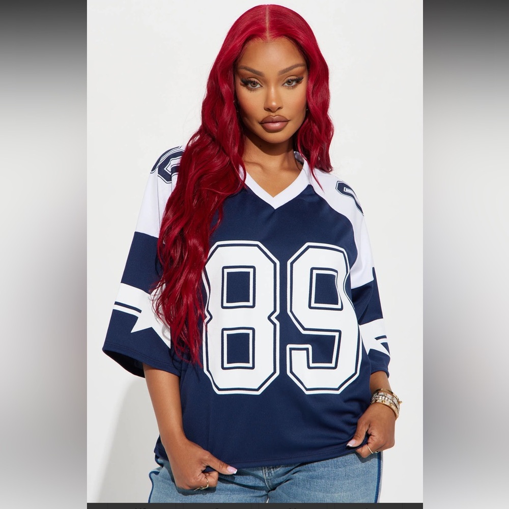 She's Sporty Jersey Top - Navy